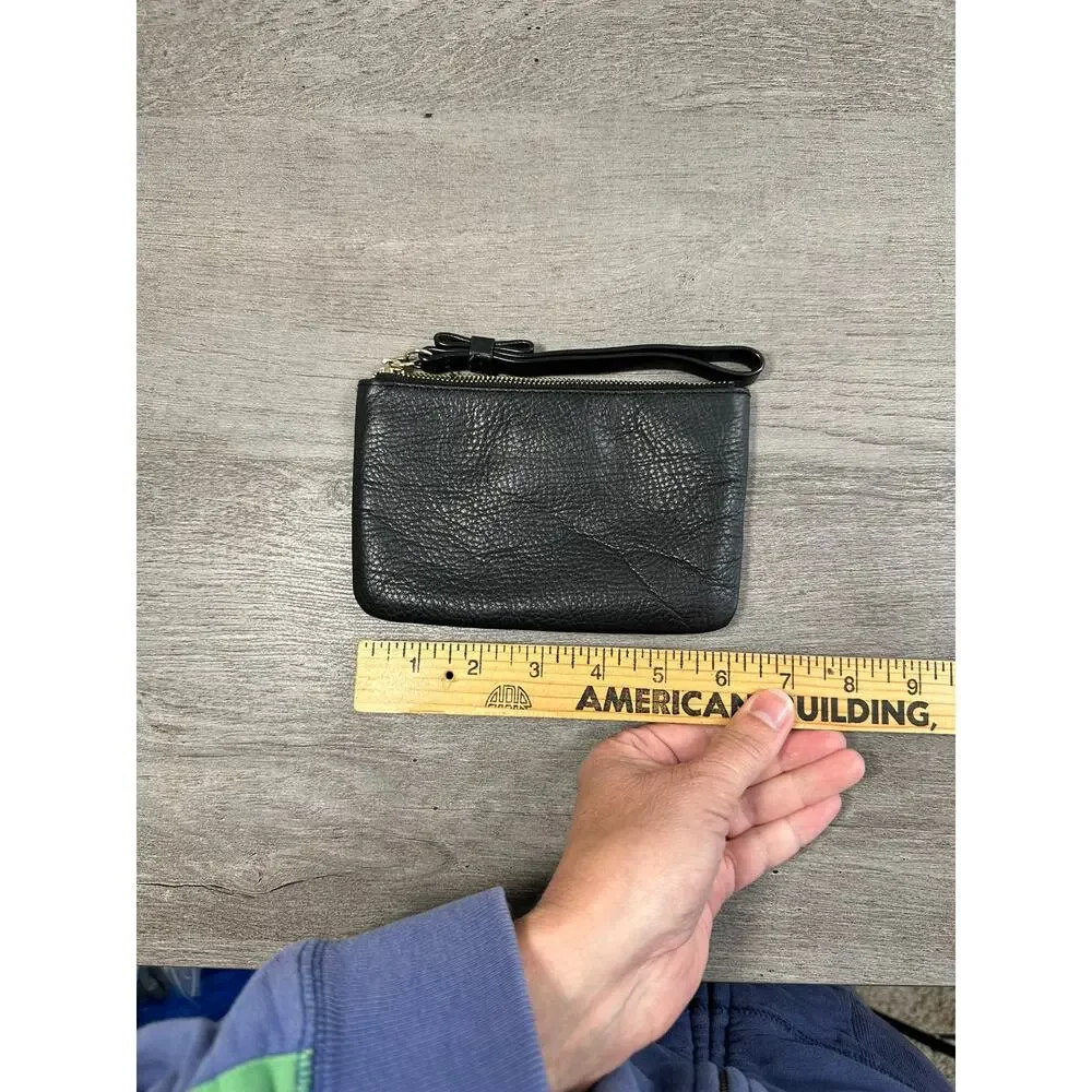 Kate Spade Black Pebbled Leather Wristlet Wallet